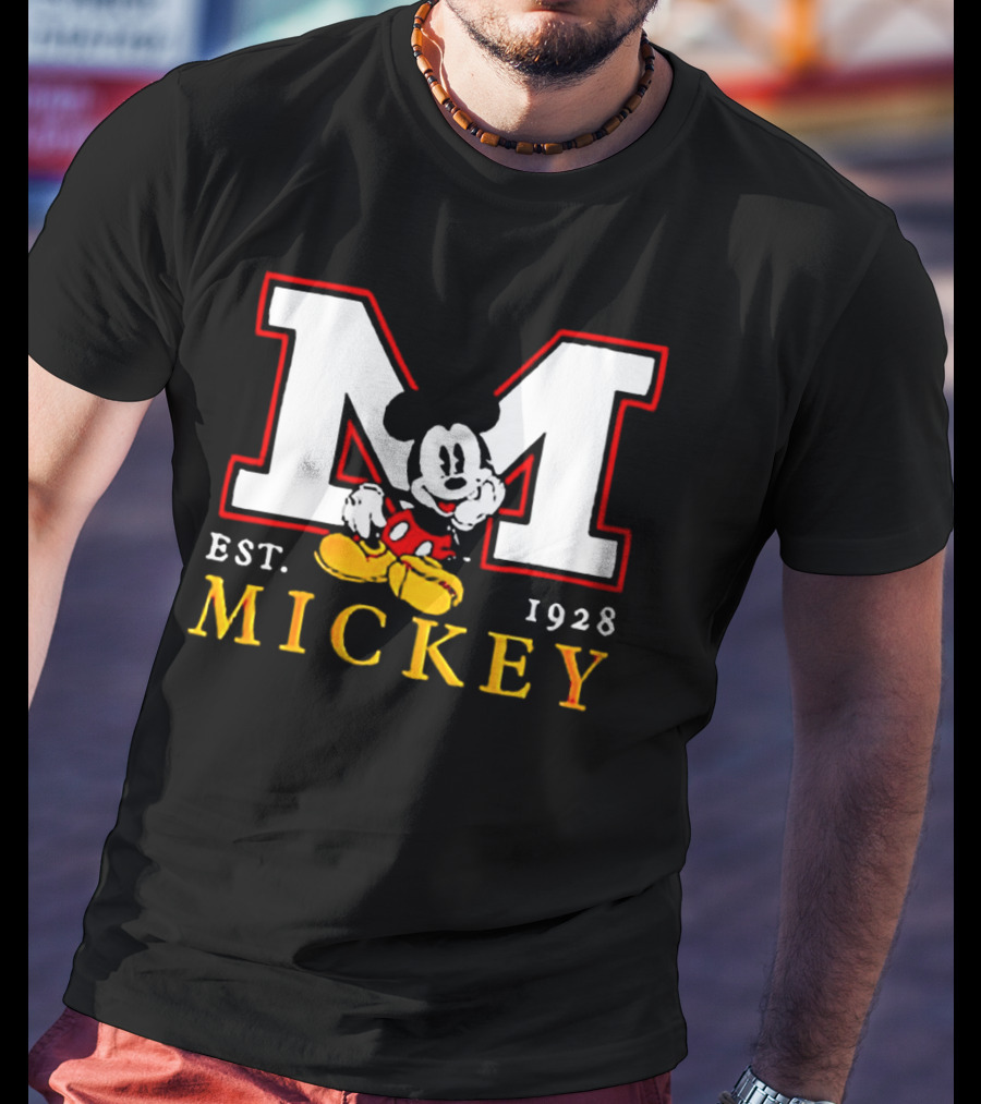 Mickey Mouse Est 1928 M T-Shirt