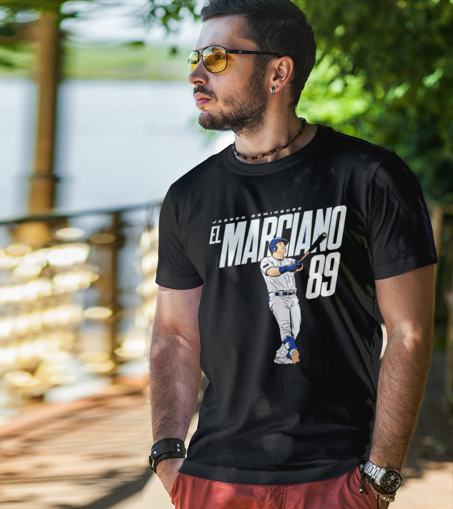Jasson Domínguez El Marciano 89 New York Yankees Baseball Player T-Shirt