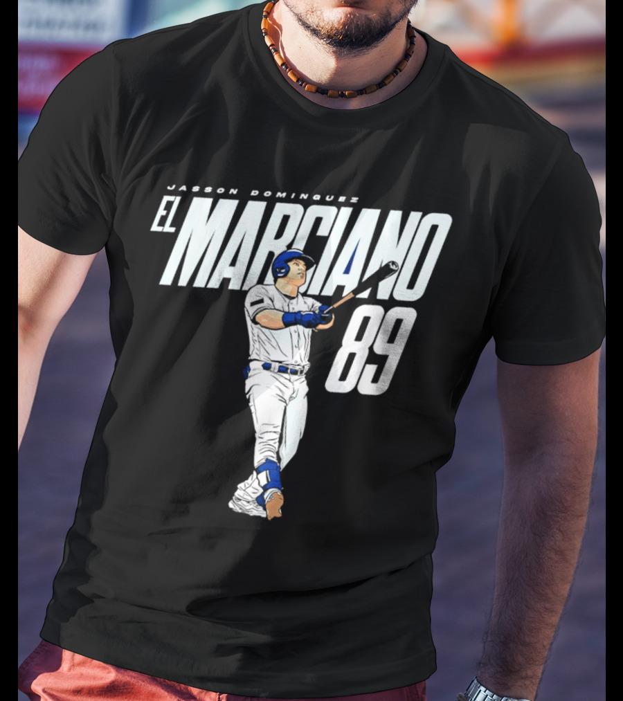 Jasson Domínguez El Marciano 89 New York Yankees Baseball Player T-Shirt
