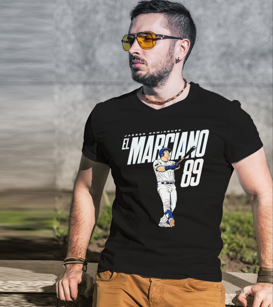 Jasson Domínguez El Marciano 89 New York Yankees Baseball Player T-Shirt