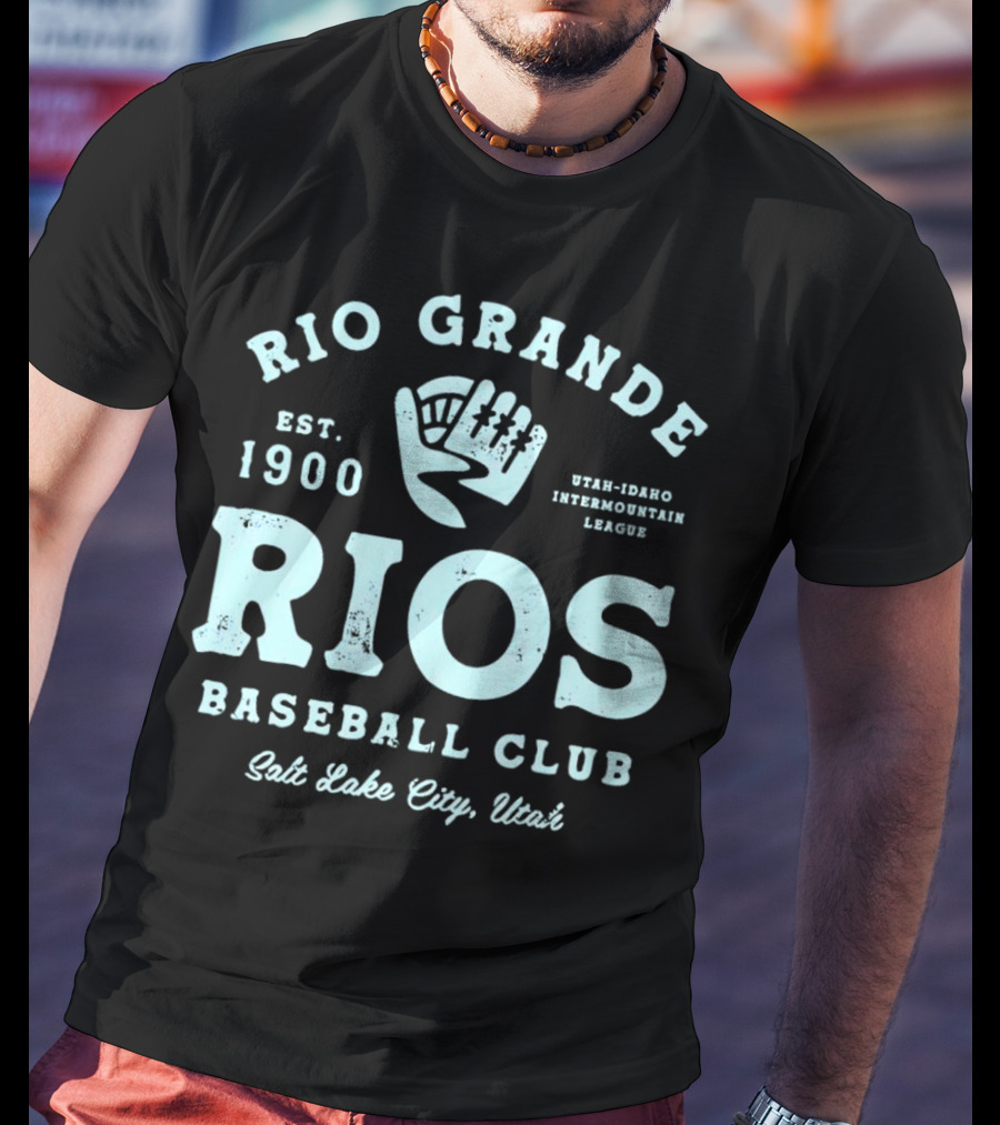 Rio Grande Rios Baseball Club Est. 1900 Utah-Idaho Intermountain League Salt Lake City Utah T-Shirt