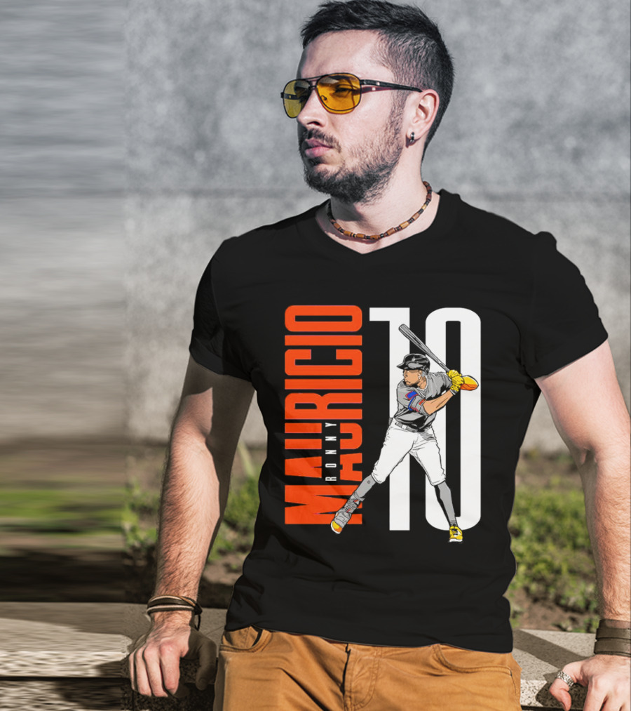 Ronny Mauricio 10 New York Mets Baseball Player T-Shirt