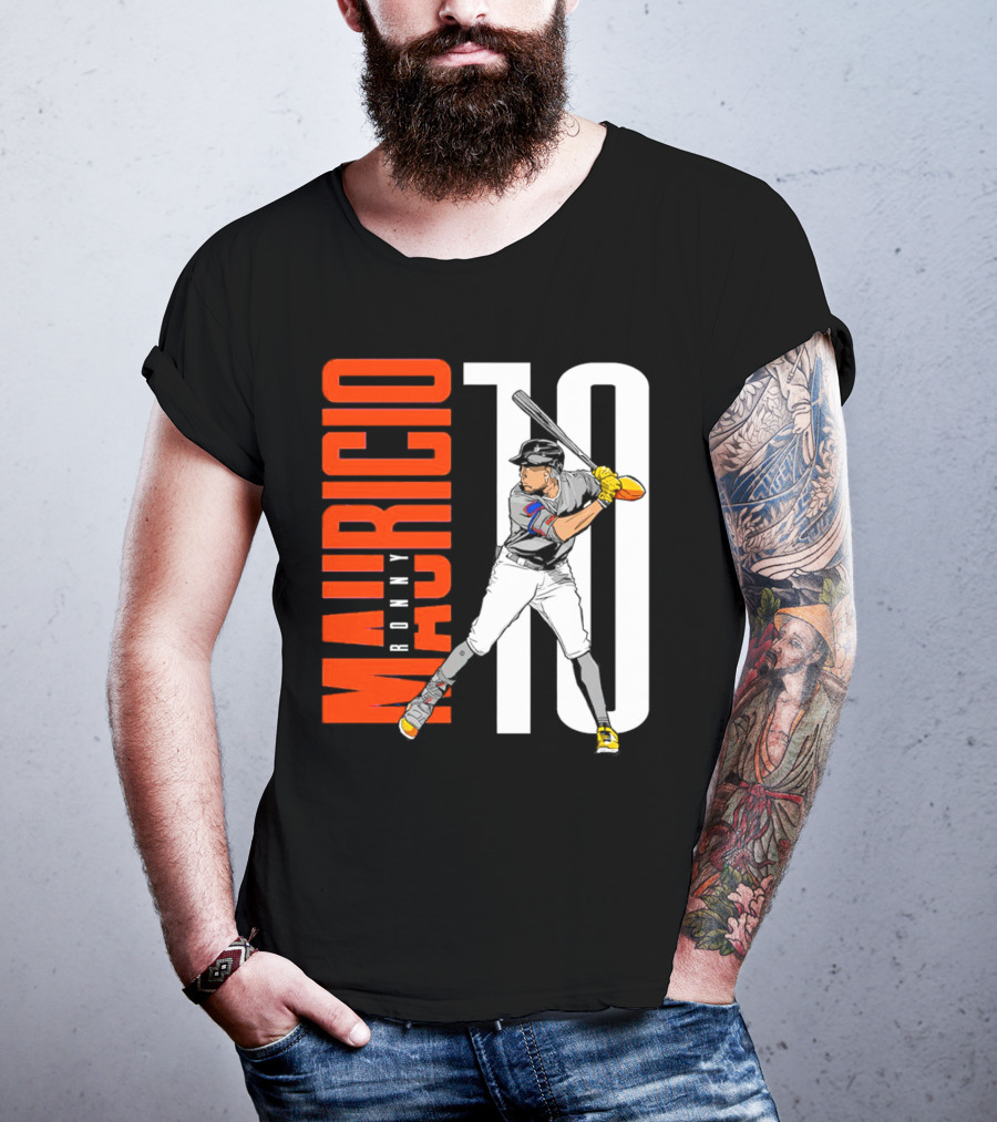 Ronny Mauricio 10 New York Mets Baseball Player T-Shirt