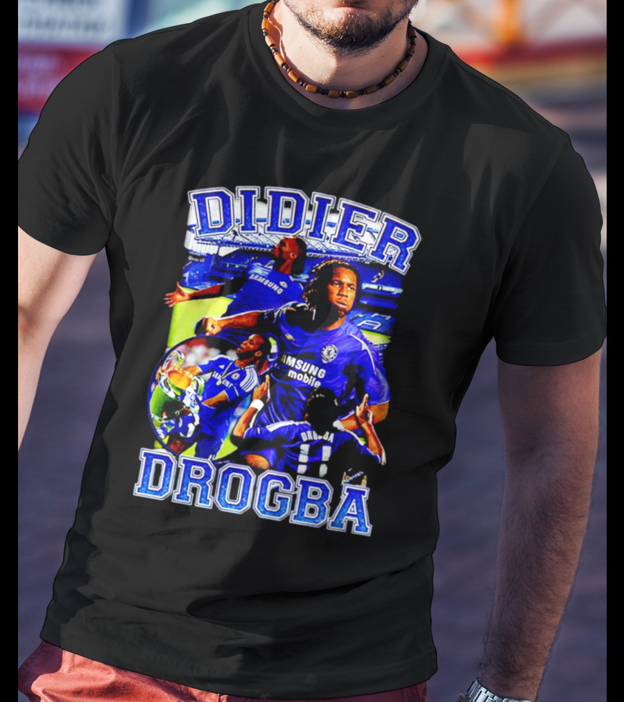 Didier Drogba Chelsea Samsung Mobile Victory T-Shirt