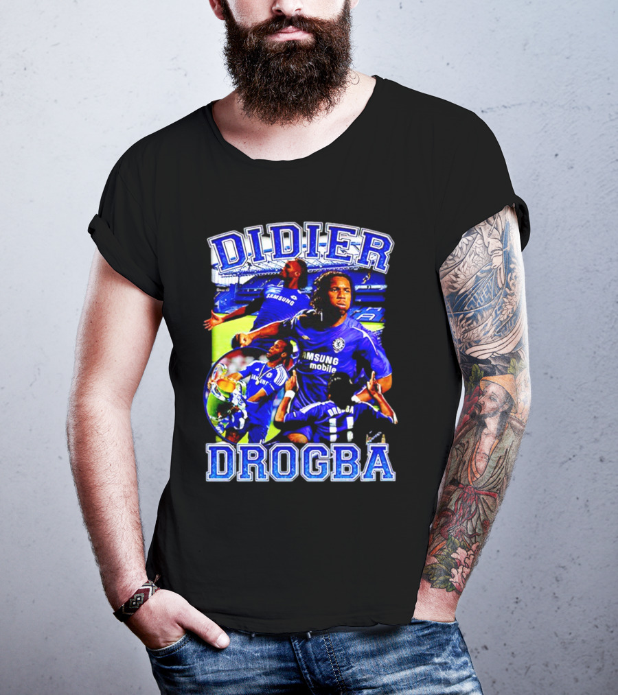 Didier Drogba Chelsea Samsung Mobile Victory T-Shirt
