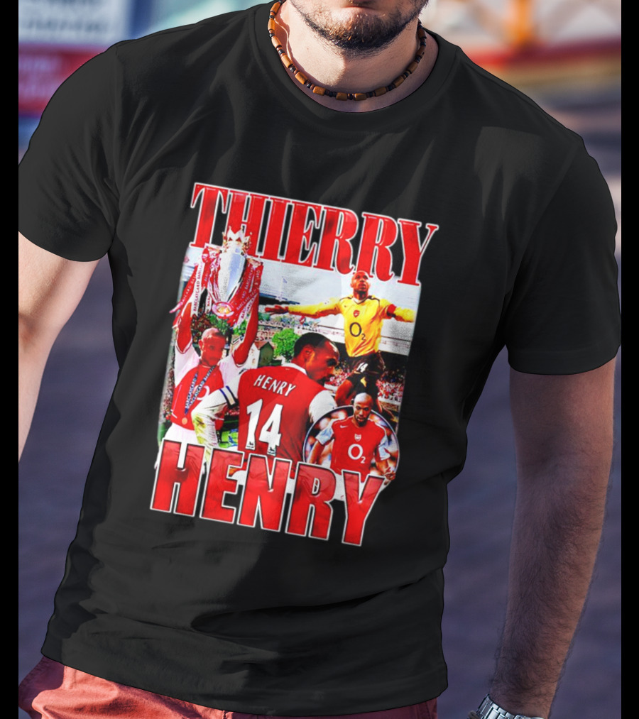 Thierry Henry Arsenal 14 Legend Iconic Moments T-Shirt