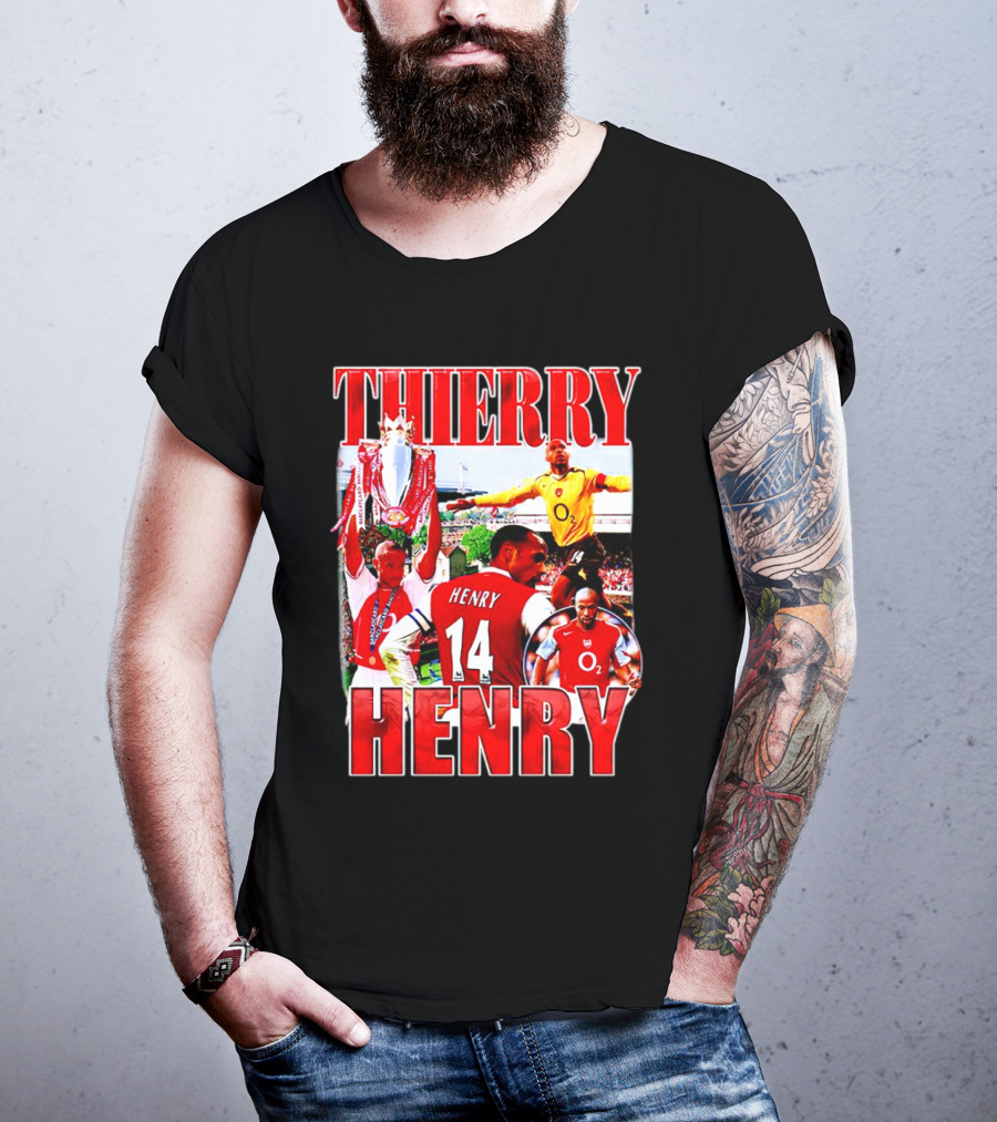 Thierry Henry Arsenal 14 Legend Iconic Moments T-Shirt