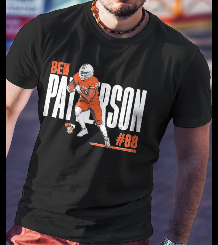 Ben Patterson UTPB Falcons #88 NCAA Football T-Shirt