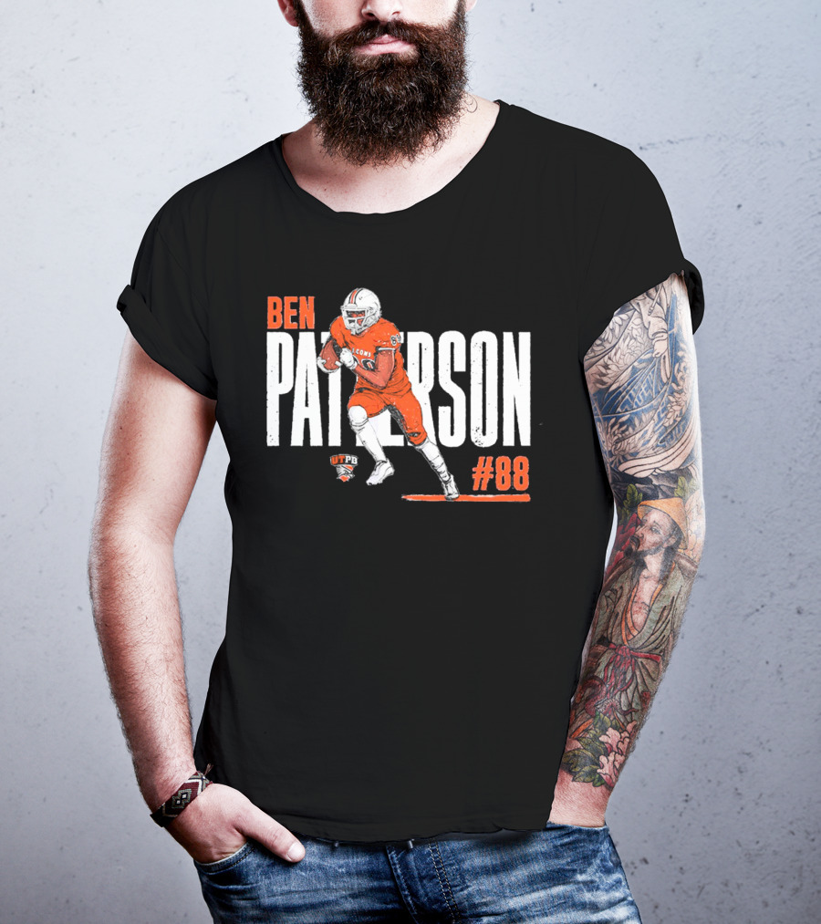 Ben Patterson UTPB Falcons #88 NCAA Football T-Shirt