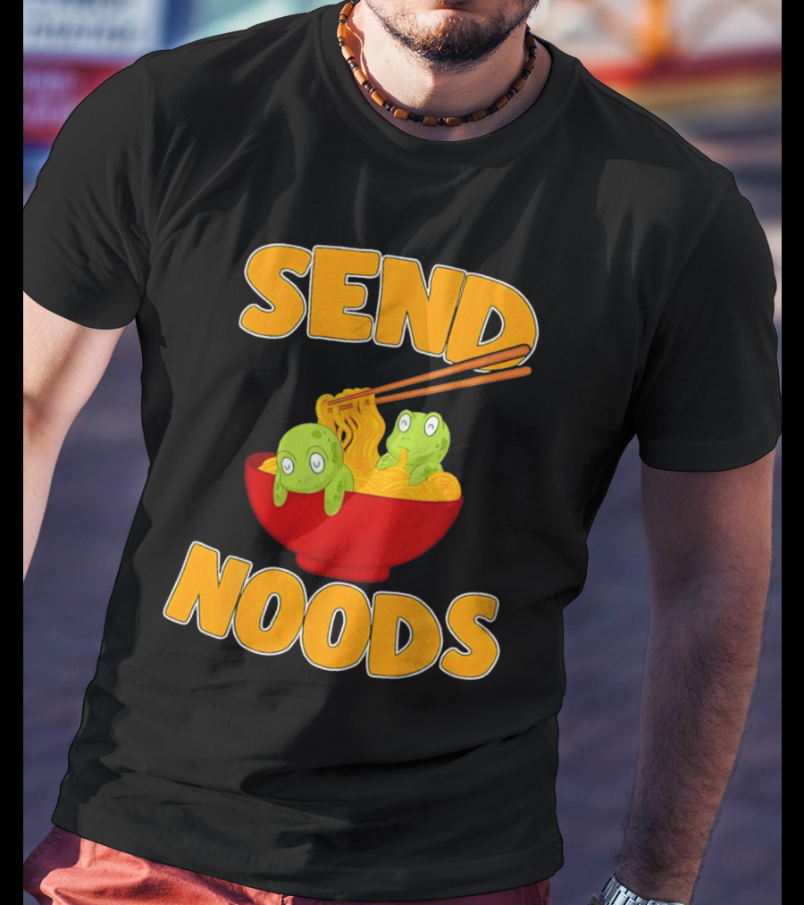 Send Noods Cute Turtles In Ramen Bowl T-Shirt