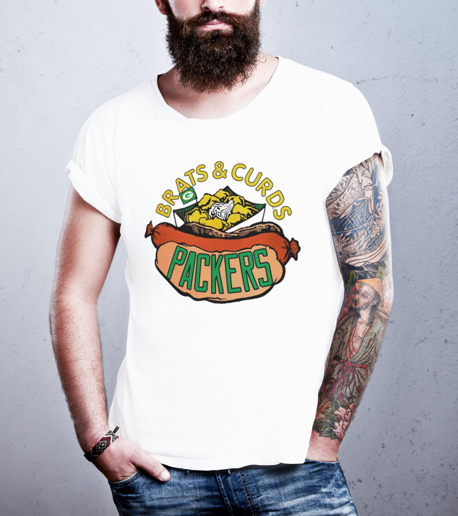 Packers Brats And Curds Football Fan Delight T-Shirt