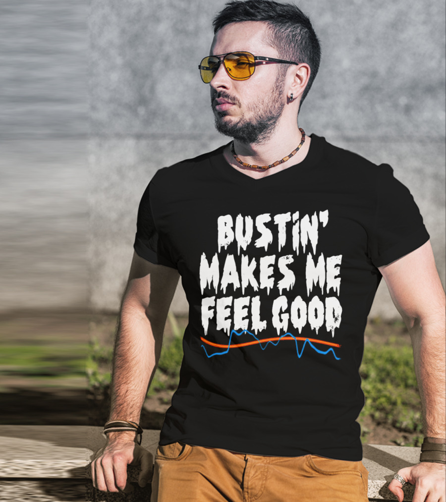 Bustin' Makes Me Feel Good Ghostbusters Electro Wave T-Shirt