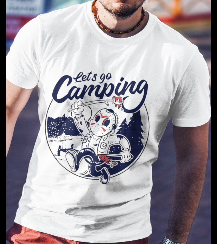 Let's Go Camping With Jason Voorhees Halloween T-Shirt
