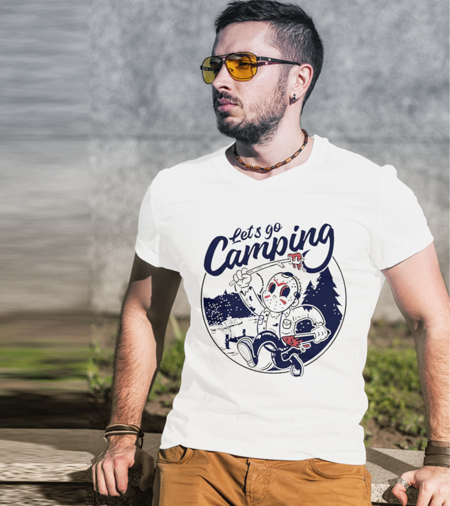 Let's Go Camping With Jason Voorhees Halloween T-Shirt