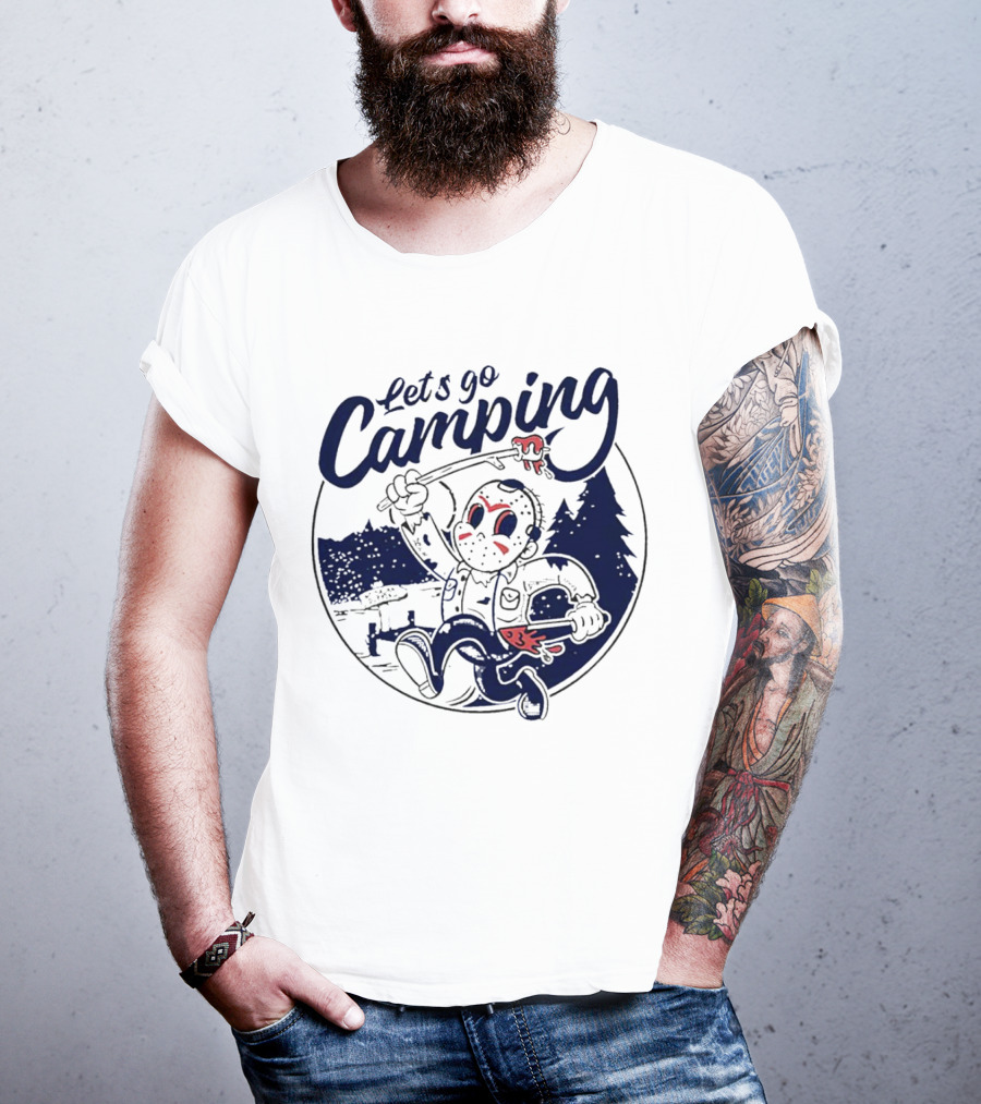 Let's Go Camping With Jason Voorhees Halloween T-Shirt