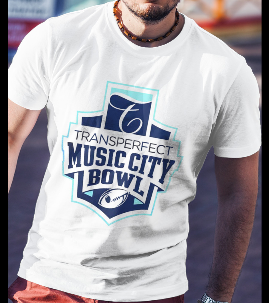 Transperfect Music City Bowl Football Emblem T-Shirt