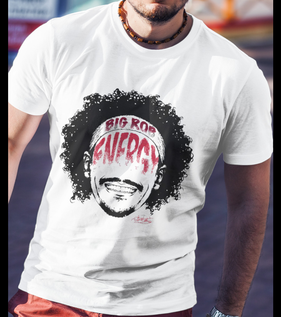 Big Rob Energy Robert Jones Signature Afro T-Shirt