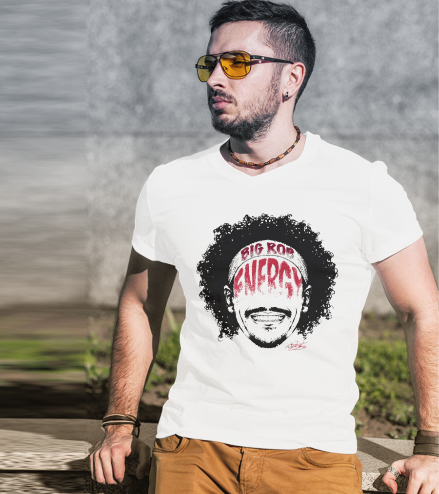 Big Rob Energy Robert Jones Signature Afro T-Shirt