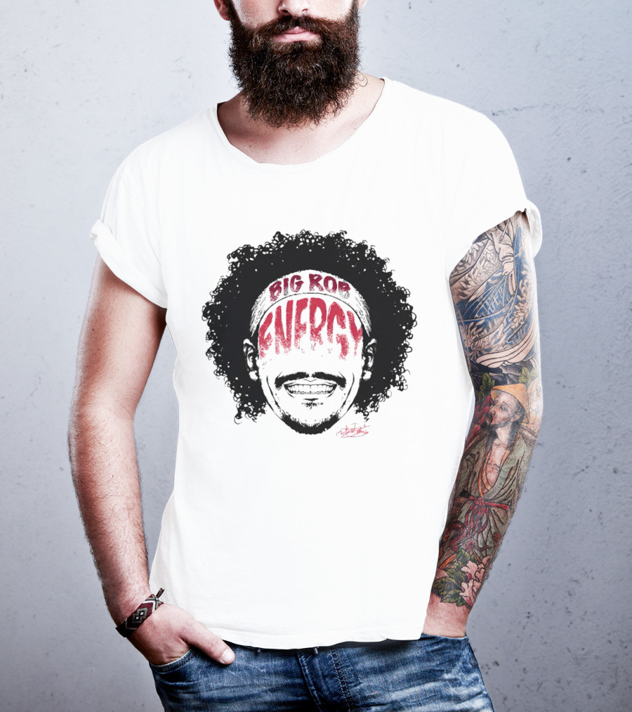 Big Rob Energy Robert Jones Signature Afro T-Shirt