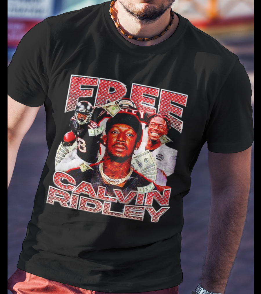 Free Calvin Ridley Atlanta Falcons 18 Vintage Football Player T-Shirt