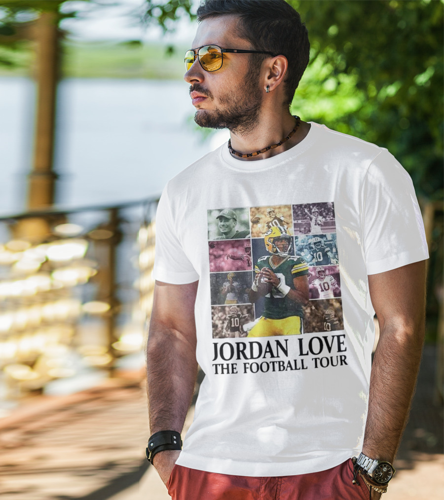 Jordan Love Green Bay Football Highlights Tour T-Shirt