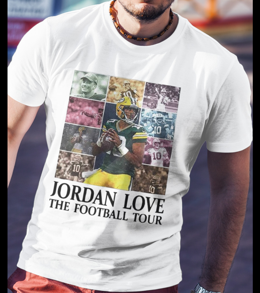 Jordan Love Green Bay Football Highlights Tour T-Shirt