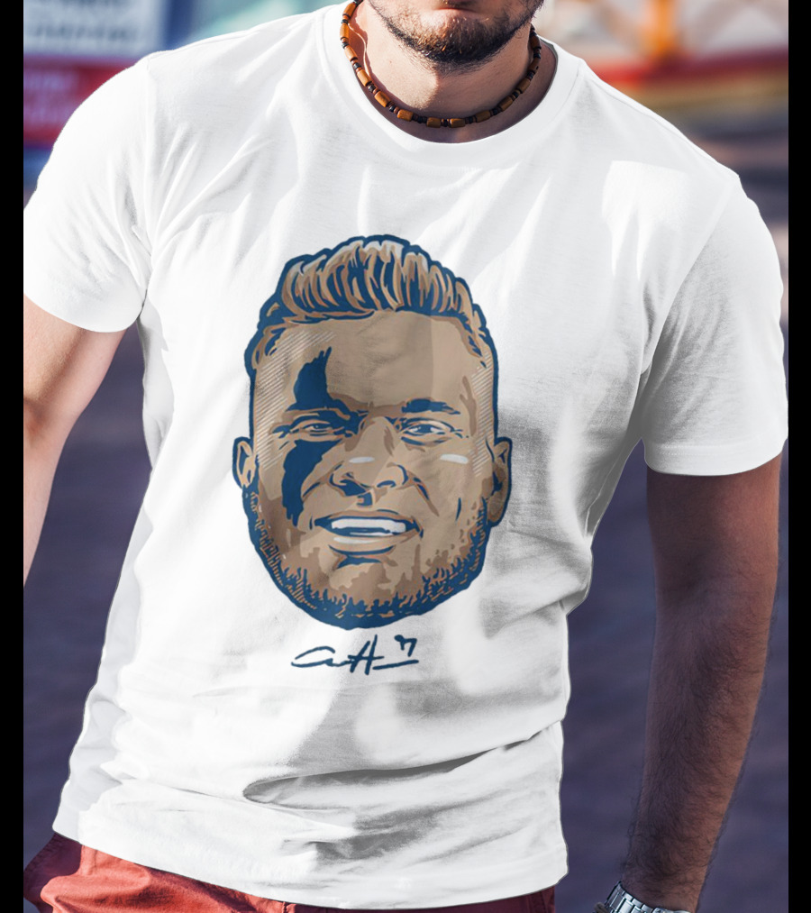 Aidan Hutchinson Swag Head Detroit Lions Signature T-Shirt