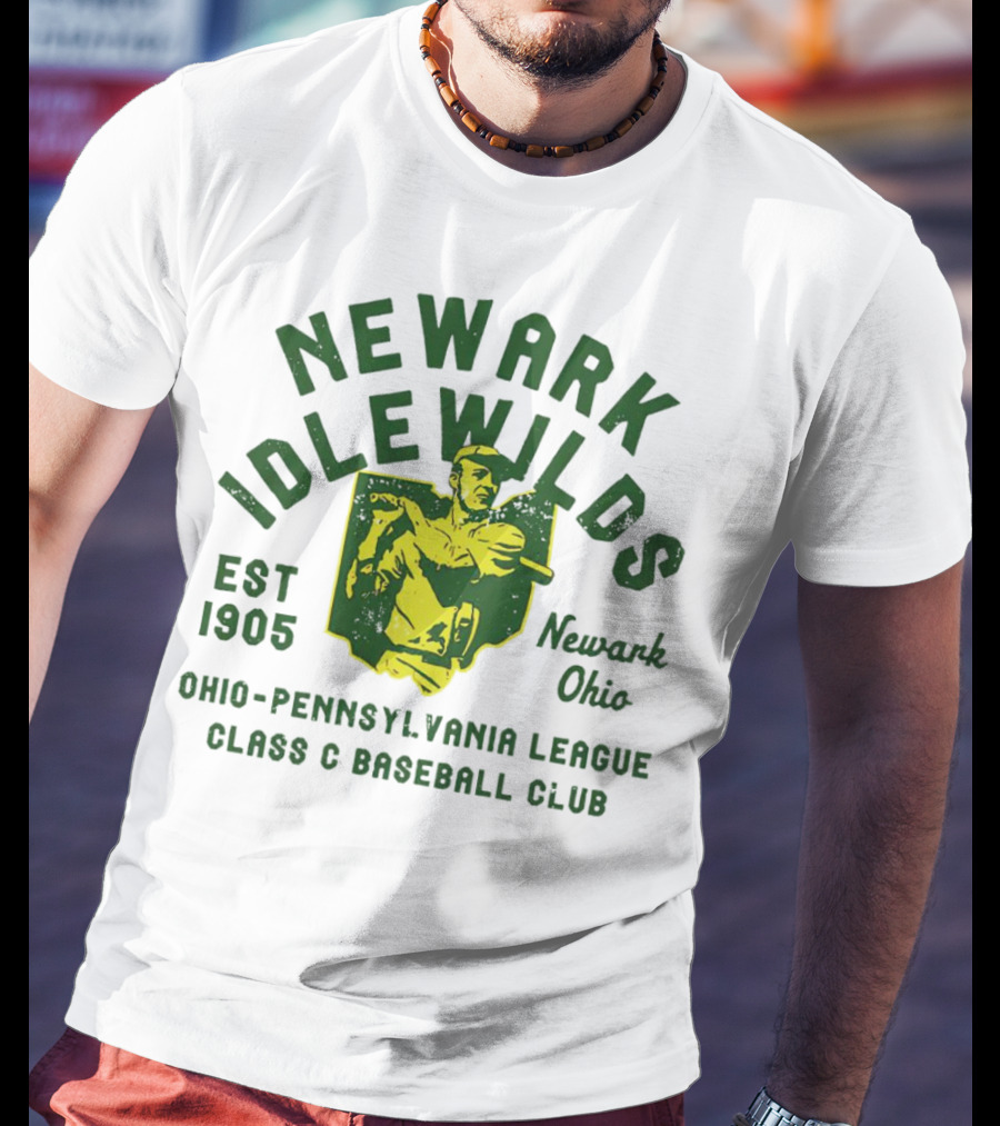 Newark Idlewilds Ohio Pennsylvania League Class C Baseball Club Est 1905 Vintage Newark Ohio T-Shirt