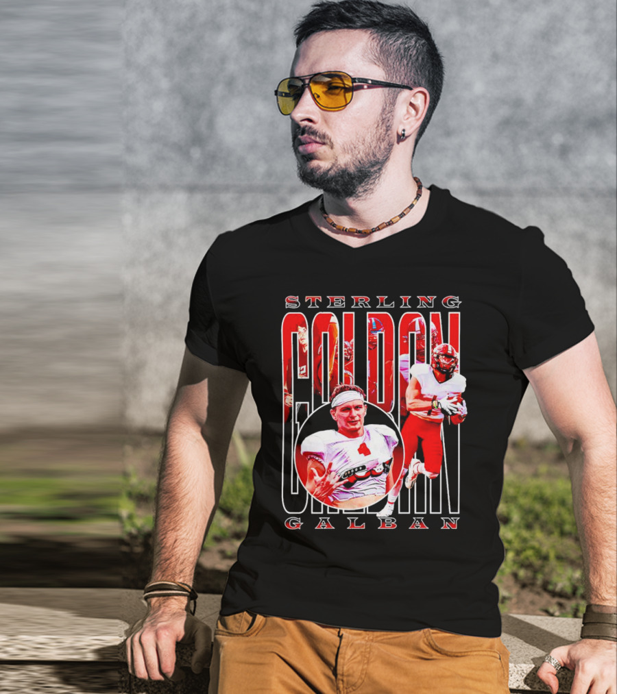 Sterling Galban Jacksonville State Gamecocks Football Star Receiver T-Shirt