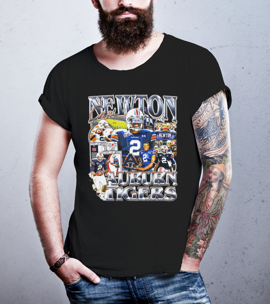 Cam Newton Auburn Tigers Football Collage T-Shirt