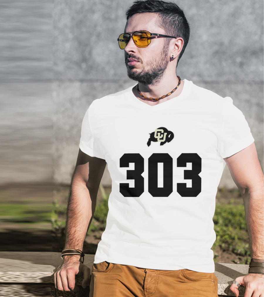 Colorado Buffaloes CU Logo 303 T-Shirt