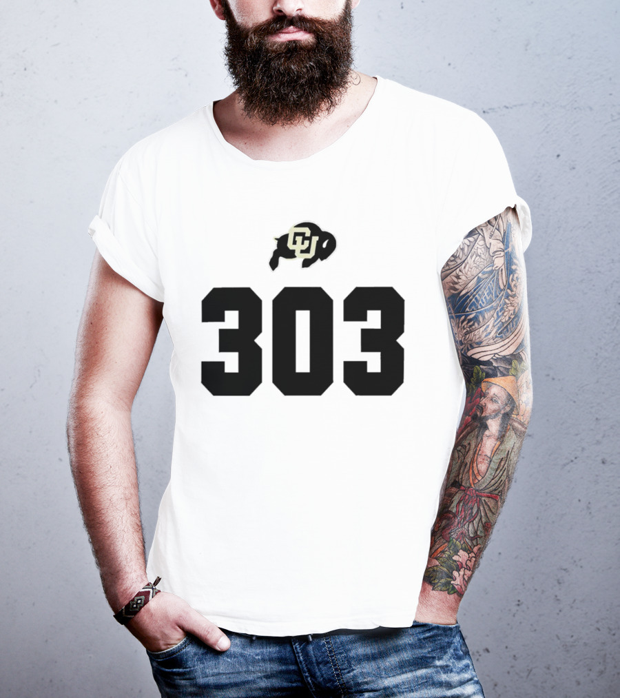 Colorado Buffaloes CU Logo 303 T-Shirt