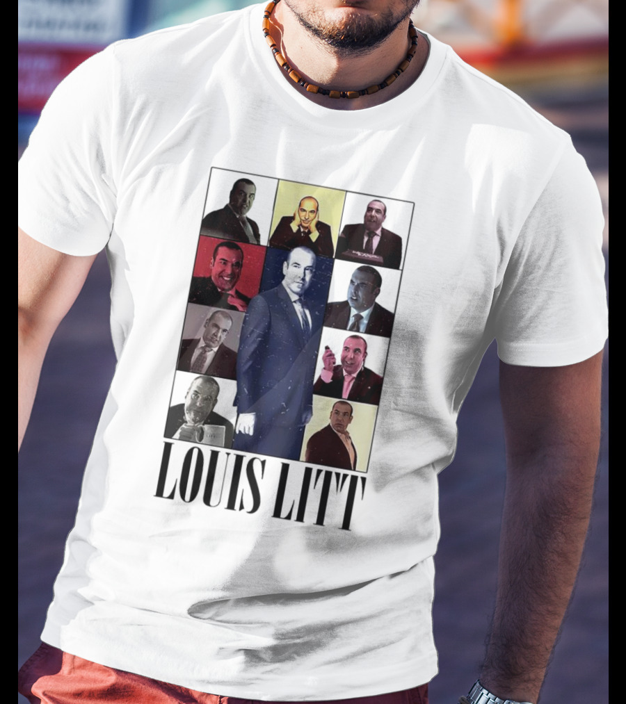 Louis Litt Collage Characters Multiple Expressions Suits Series T-Shirt