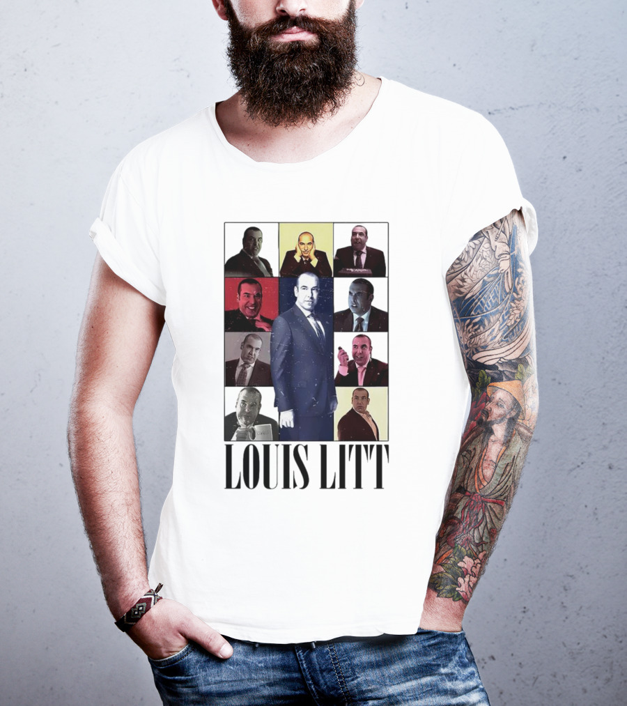 Louis Litt Collage Characters Multiple Expressions Suits Series T-Shirt
