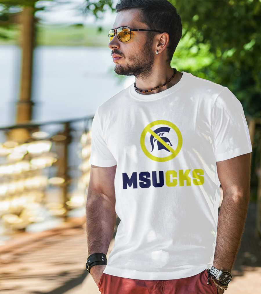 MSU Spartans MSUCKS Rivalry Ban T-Shirt