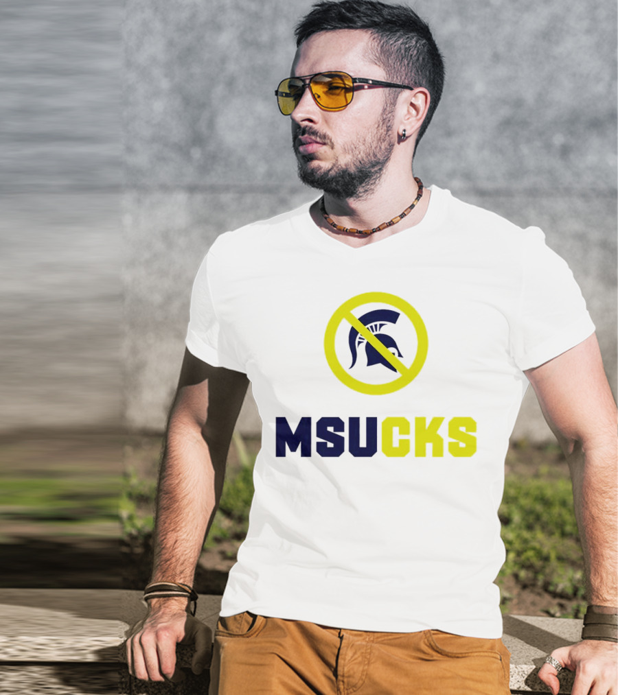 MSU Spartans MSUCKS Rivalry Ban T-Shirt