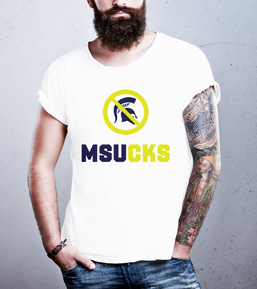 MSU Spartans MSUCKS Rivalry Ban T-Shirt
