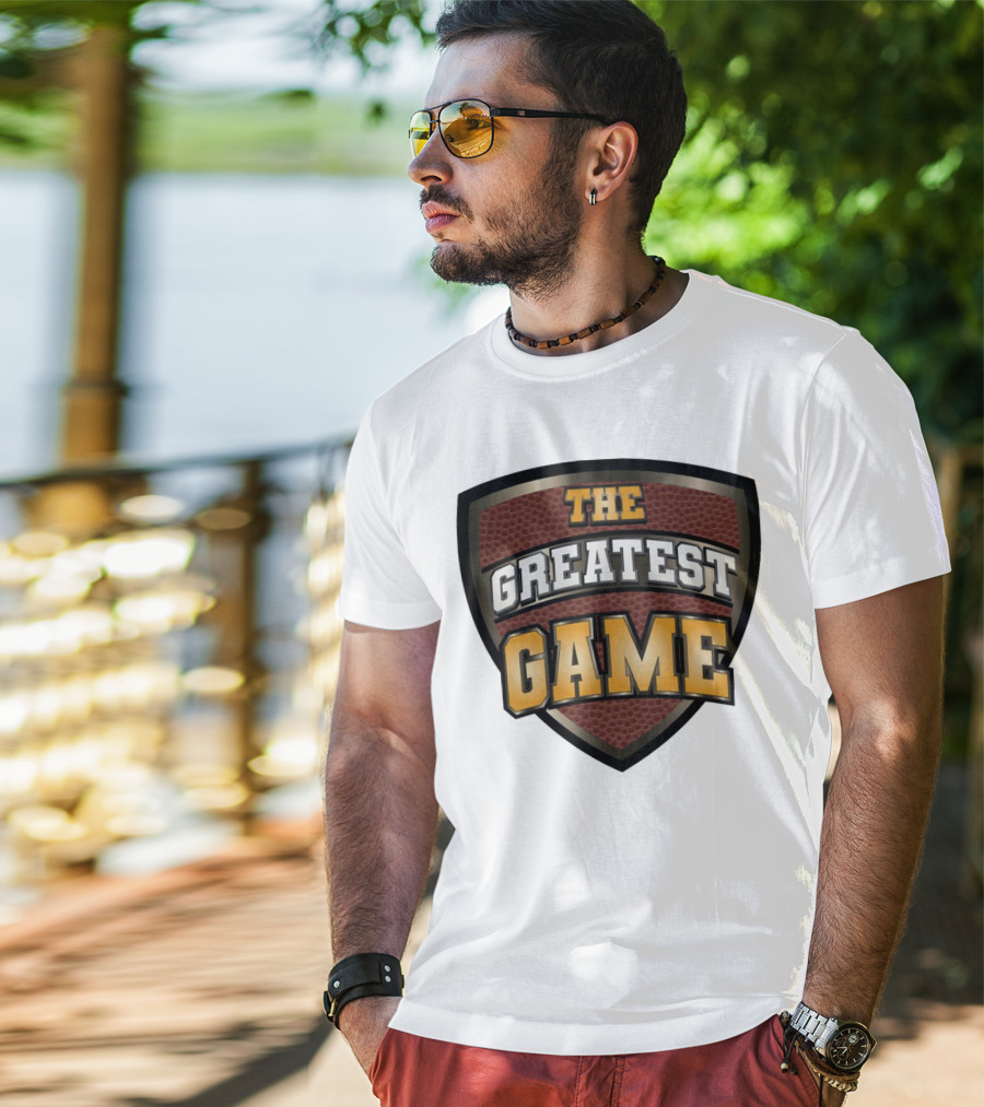 The Greatest Game Basketball Shield T-Shirt