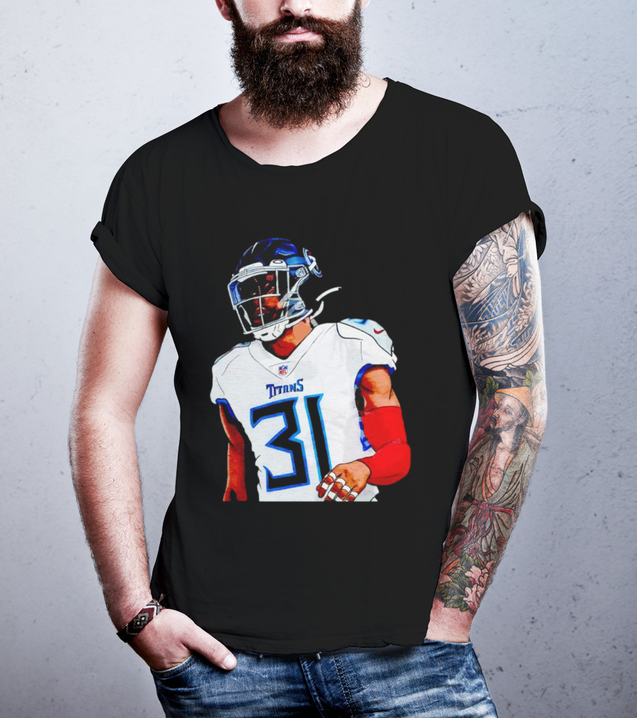 Kevin Byard Tennessee Titans 31 Cartoon NFL Player T-Shirt