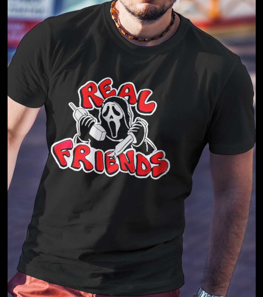 Real Friends Scream Ghostface Halloween Character T-Shirt