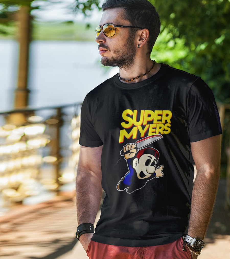 Super Myers Halloween Mario T-Shirt