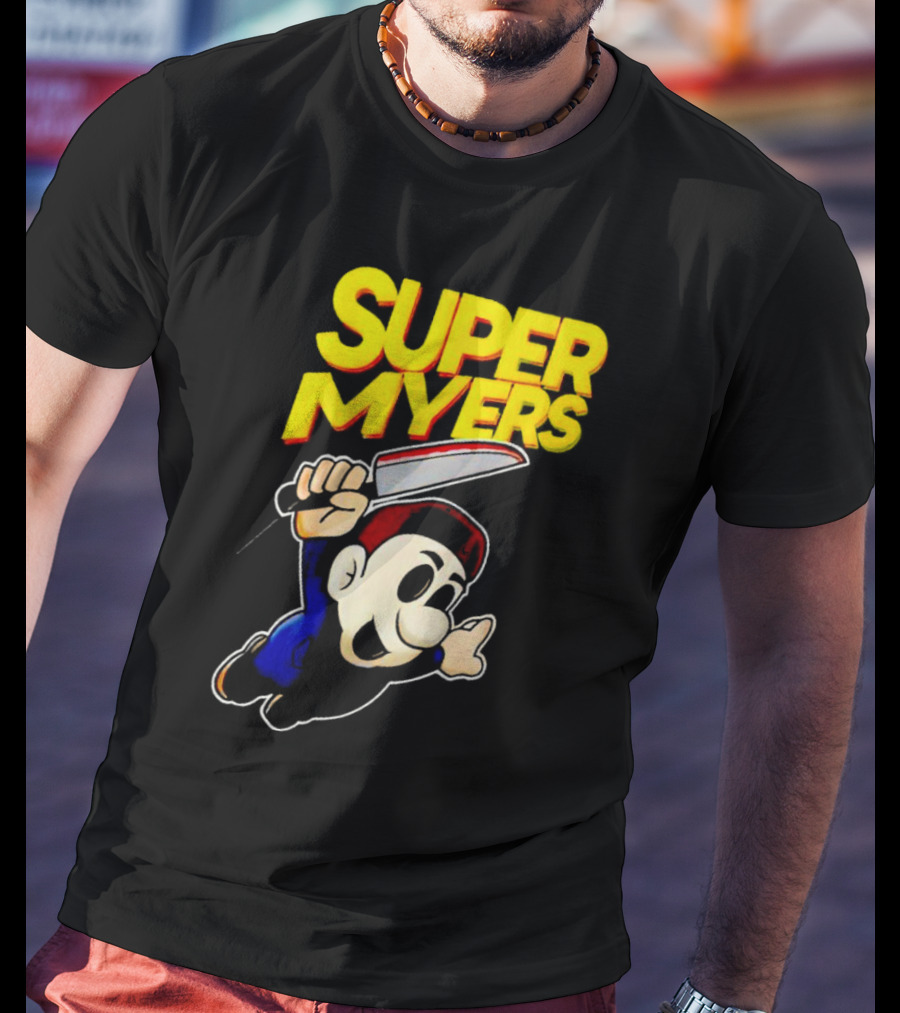 Super Myers Halloween Mario T-Shirt