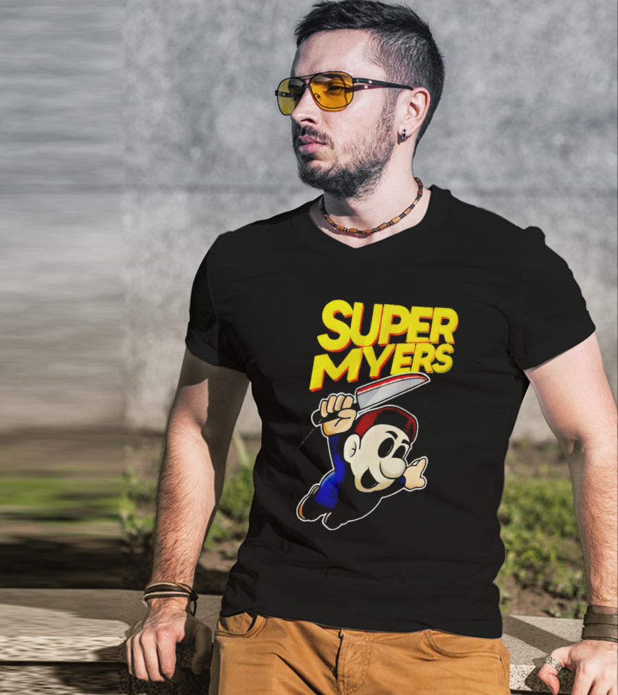 Super Myers Halloween Mario T-Shirt