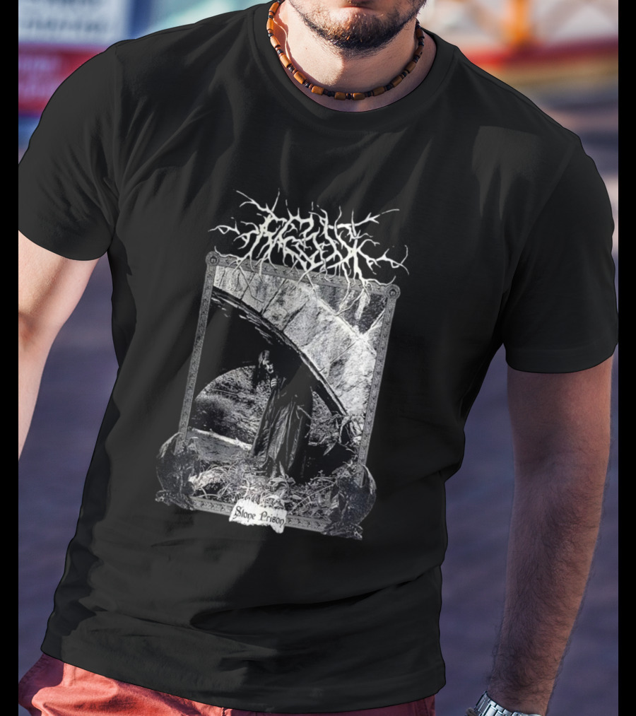 Frosk Stone Prison Gothic Monochrome T-Shirt