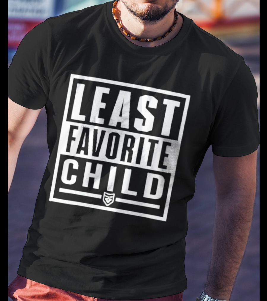 Least Favorite Child Graphic With Shield T-Shirt