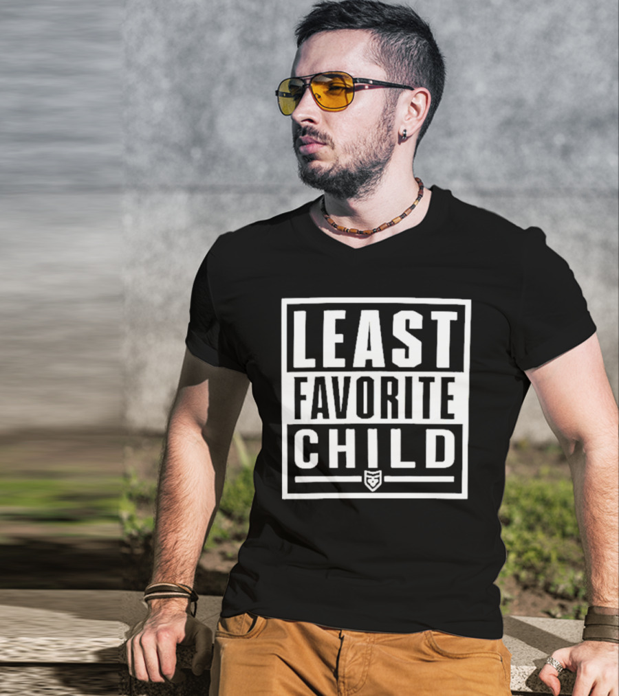 Least Favorite Child Graphic With Shield T-Shirt