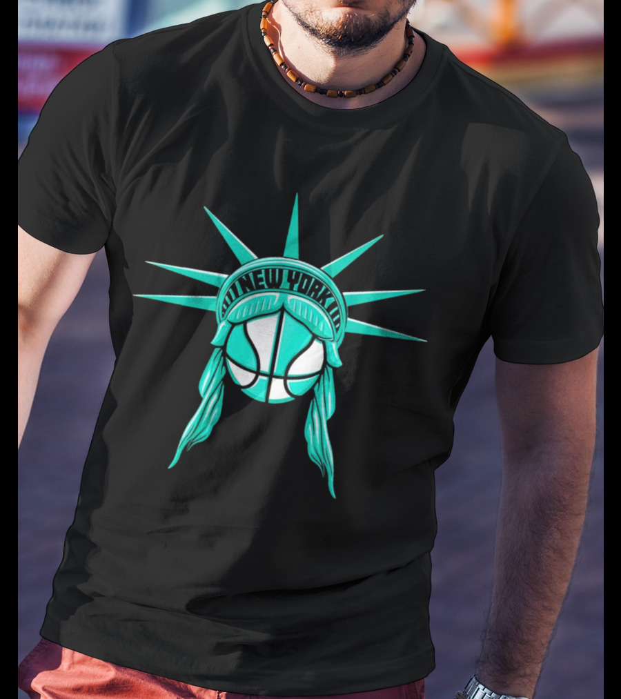New York Liberty Basketball Lady Liberty T-Shirt