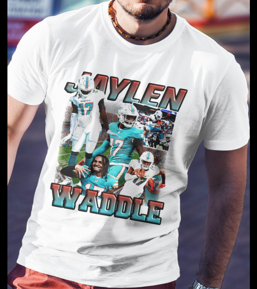 Jaylen Waddle Miami Dolphins Football Player Number 17 T-Shirt