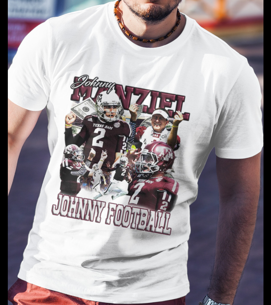 Johnny Manziel Texas A&M Aggies Johnny Football Number 2 College Football Legend T-Shirt