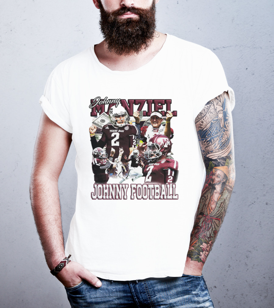 Johnny Manziel Texas A&M Aggies Johnny Football Number 2 College Football Legend T-Shirt